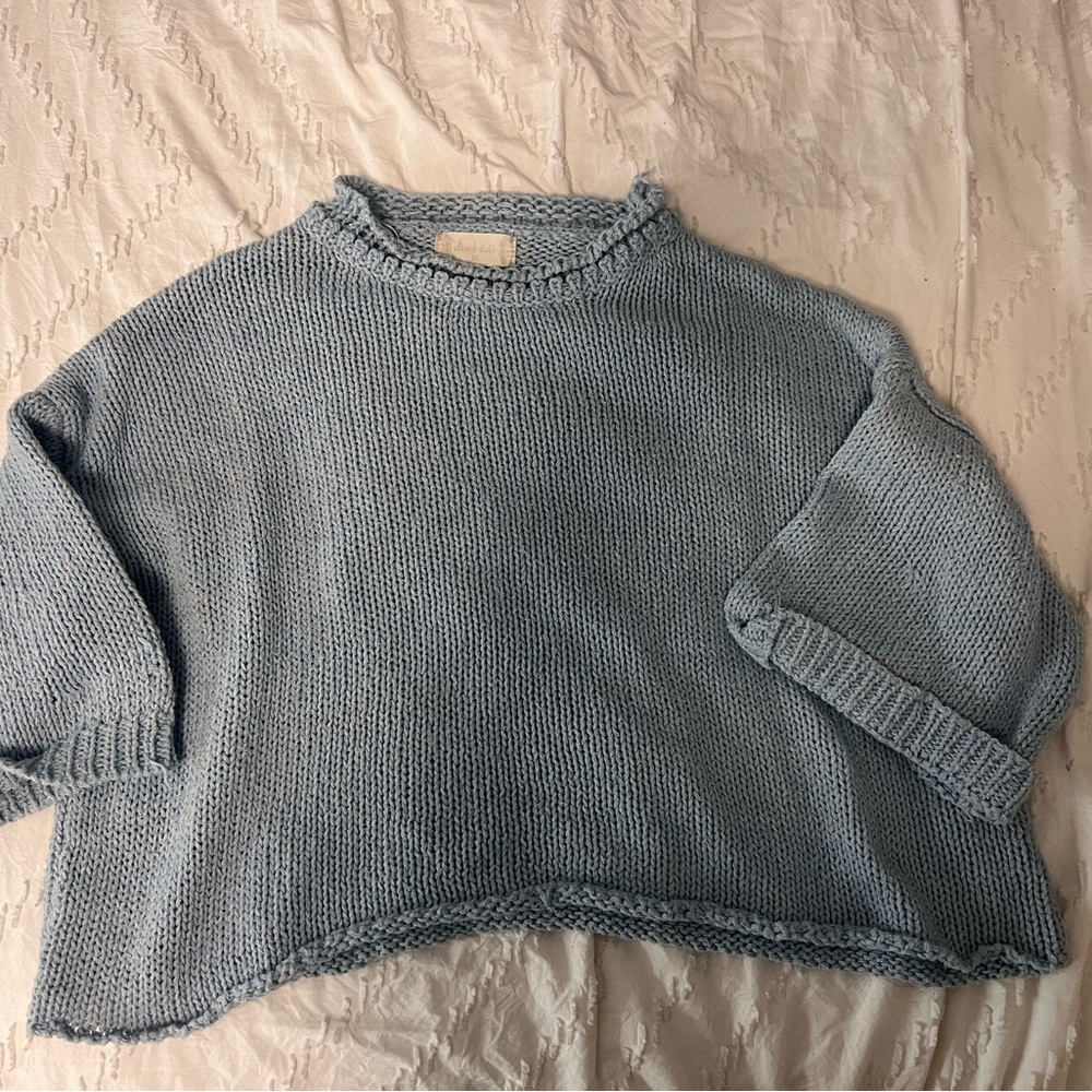 Altar'd State Light Blue Knit Sweater